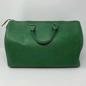 Louis Vuitton Borneo Green Epi Leather Speedy 40